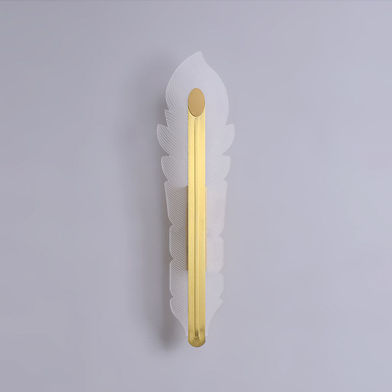 Applique murale LED de luxe en acrylique avec queue de phénix, lumière nordique 