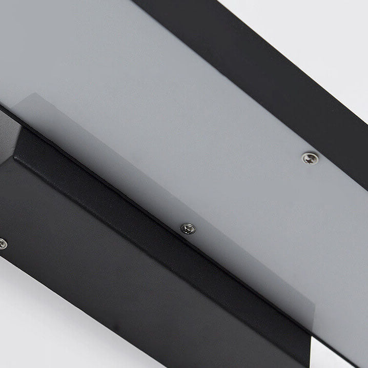 Modern Minimalist Rectangular Flat LED Sensor Outdoor Waterproof Wall ...
