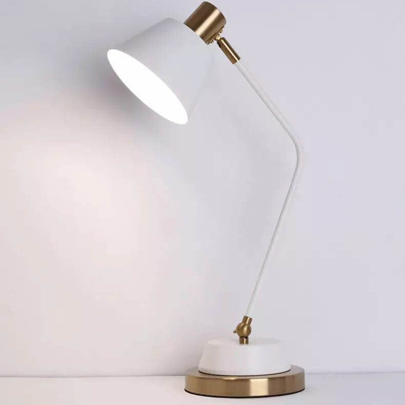 Moderne, minimalistische, einfarbige, 1-flammige Tischlampe aus Eisen