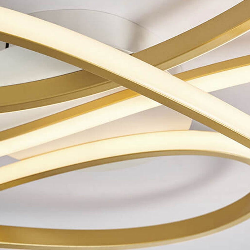 Moderne kreative Biegekurven Liniendesign LED-Deckenleuchte für bündige Montage 