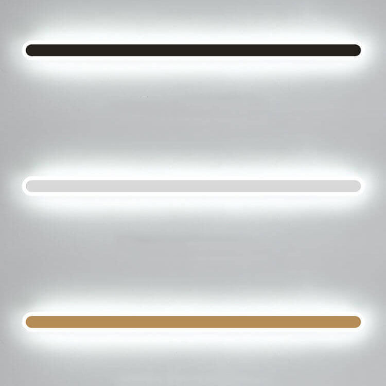 Modern Minimalist Long Bar Iron Acrylic LED Wall Sconce Lamp