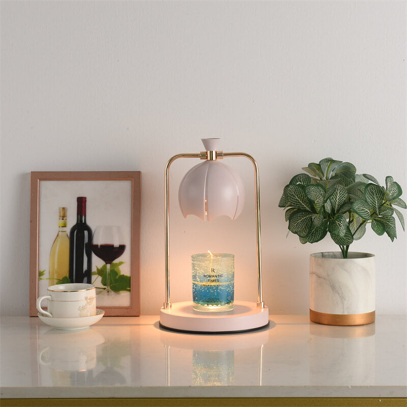Modern Orchid Metal Aromatherapy Melting Wax 1-Light Table Lamp