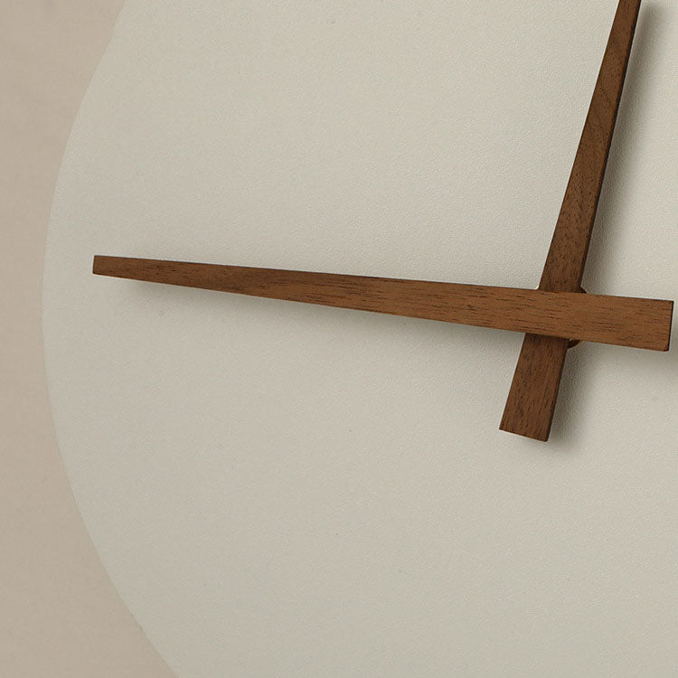 Modern Minimalist Round Iron Acrylic LED Clock Wall Sconce Lamp