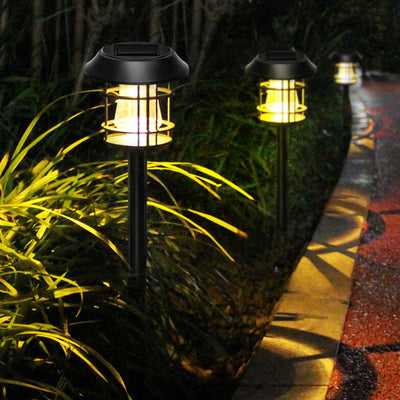 Solarbirne Kunststofflaterne LED Bodeneinsatz Dekoratives Landschaftslicht 