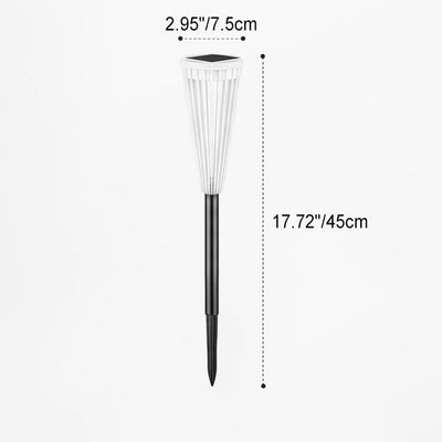 Solar Outdoor Hollow Umbrella Design LED Waterproof Garden Lawn Ground Insert Landscape Light