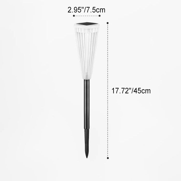 Solar Outdoor Hollow Umbrella Design LED Waterproof Garden Lawn Ground Insert Landscape Light