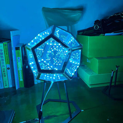 Unendlichkeits-Dodekaeder LED-Nachtlicht-Kunst-Tischlampe 
