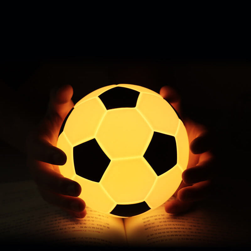 Creative Soccer Silicone LED Night Light USB Charging Table Lamp