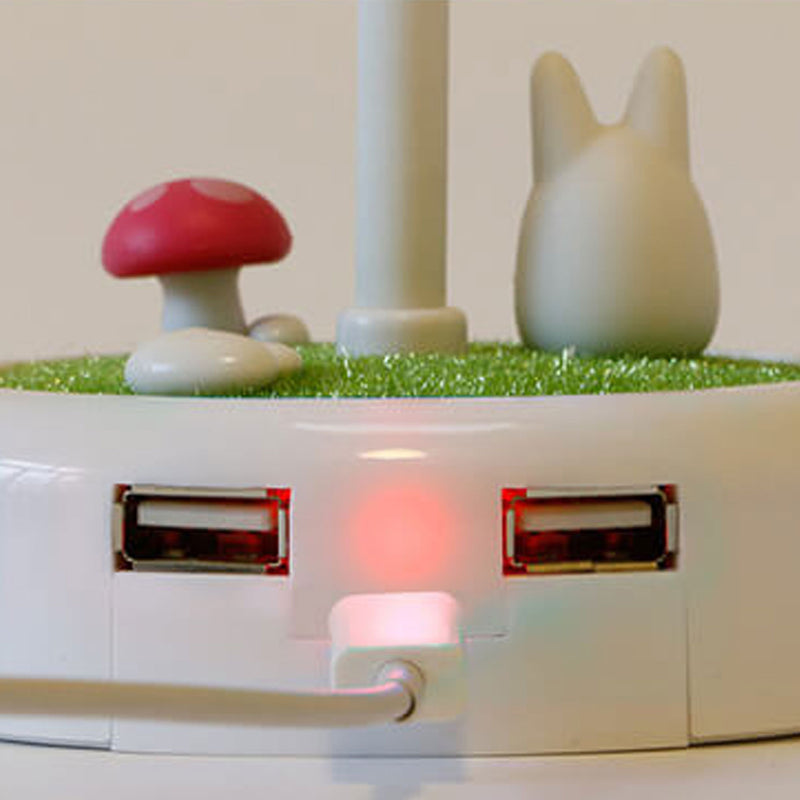 Dessin animé épouvantail visage souriant USB charge LED veilleuse lampe de table 