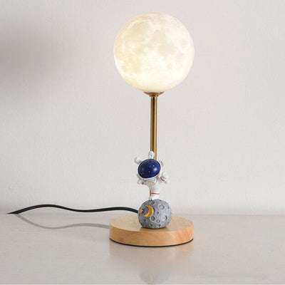 Nordic Creative 3D Printed Moon 1-Licht dekorative Tischlampe