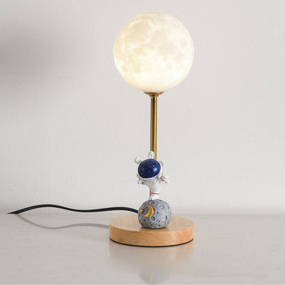 Nordic Creative 3D Printed Moon 1-Light Decorative Table Lamp