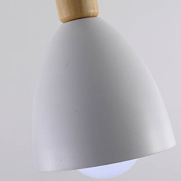 Nordic Simple Macaron Cone 3-Light Island Light Chandelier