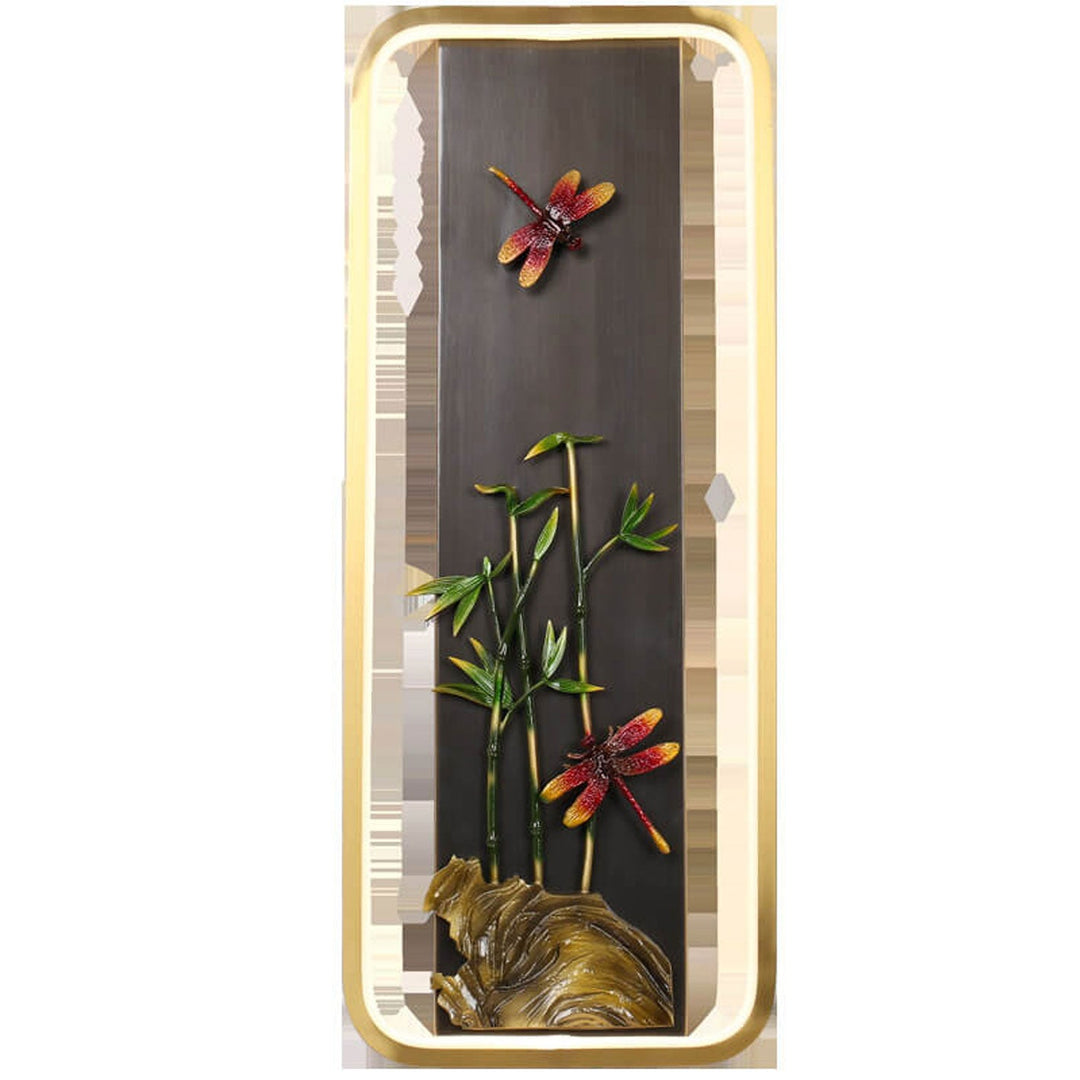 Moderne chinesische Emaille-Wandbild-Design-LED-Wandleuchte 