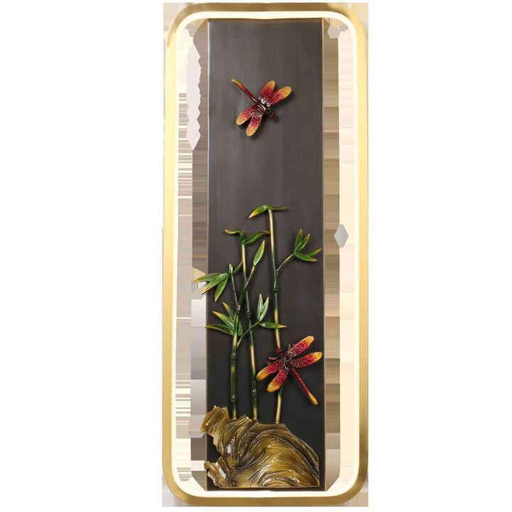 Moderne chinesische Emaille-Wandbild-Design-LED-Wandleuchte 