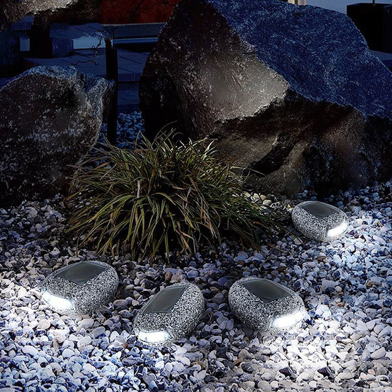 Outdoor Solar Resin Imitation Stone LED Buried Light