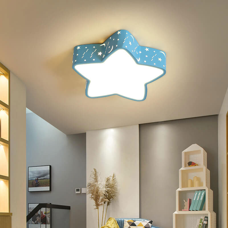 Cartoon Creative Star Shape LED Unterputz-Deckenleuchte 