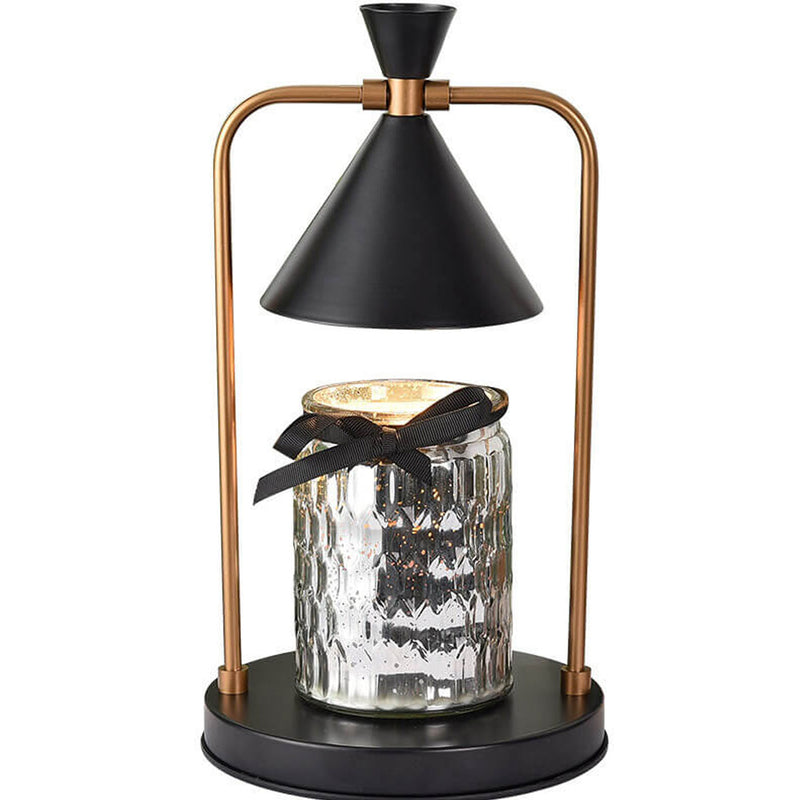 Lampe de table à cire fondue 1 lumière avec abat-jour en métal de luxe européen 