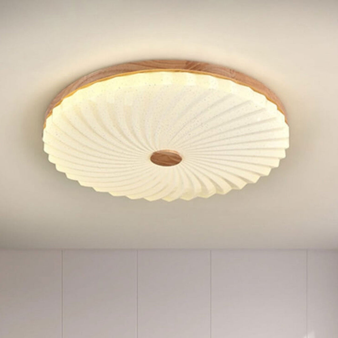 Chinesische Log Simple Runde LED-Deckenleuchte 