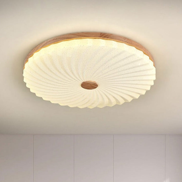 Chinesische Log Simple Runde LED-Deckenleuchte 