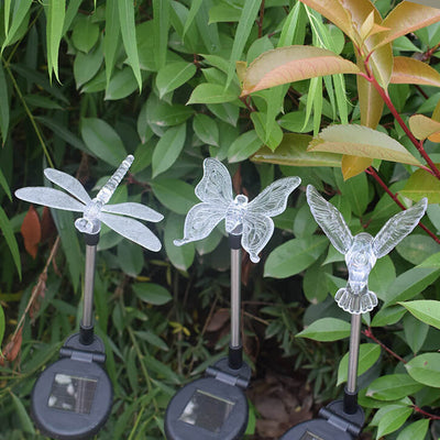 Solar-Kolibri-Schmetterling-Libelle LED-Weglicht für den Außenhof 