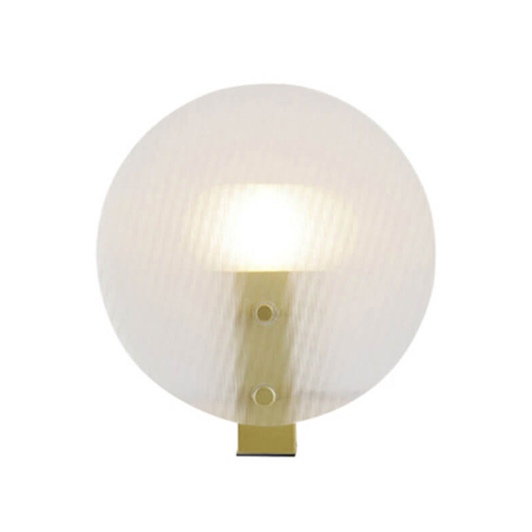 Moderne, helle, luxuriöse, runde, 1-flammige Tischlampe aus Milchglas