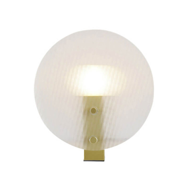 Lampe de table moderne en verre dépoli rond de luxe léger à 1 lumière 