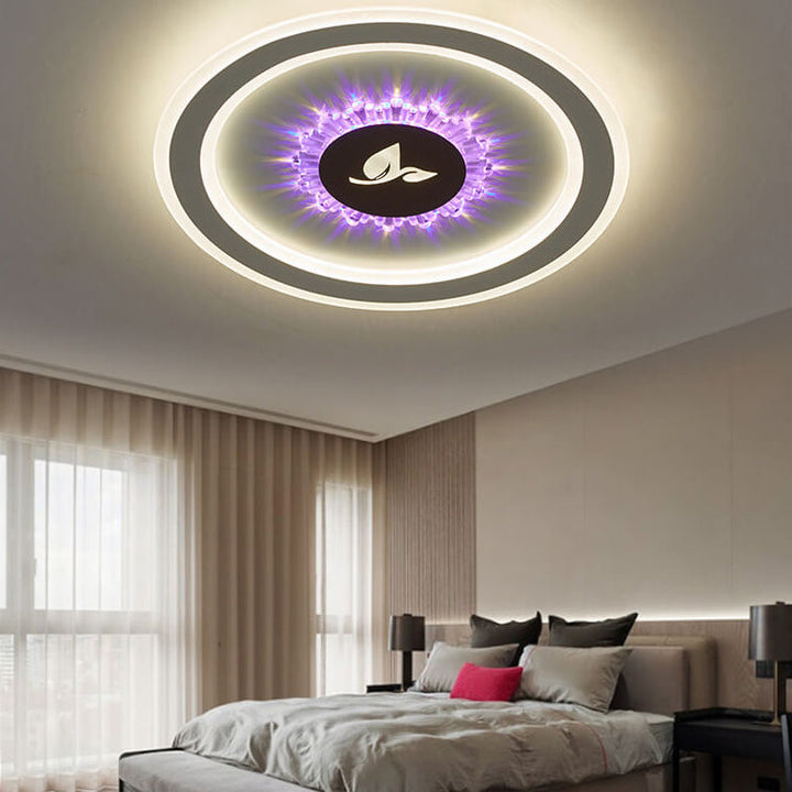 Luz de montaje empotrado LED simple de acrílico redondo 