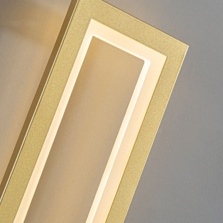 Modern Minimalist Solid Color Rectangular Acrylic LED Wall Sconce Lamp