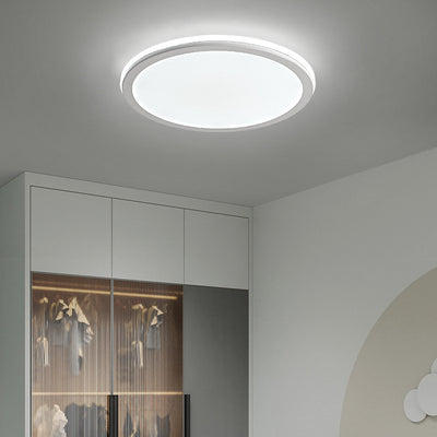 Modern Creative Circle Iron LED Flush Mount Ceiling Light