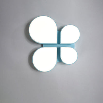 Modern Minimalist Four Leaf Clover Acrylic LED Flush Mount Ceiling Light