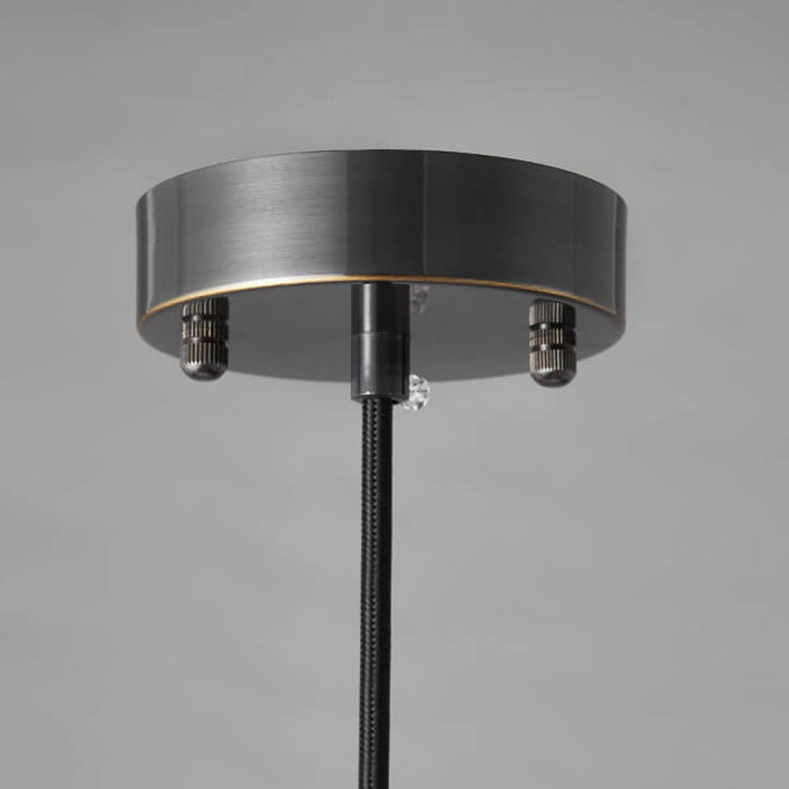 Simple Light Luxury Copper Glass Bell Shade 1-Licht-Pendelleuchte 