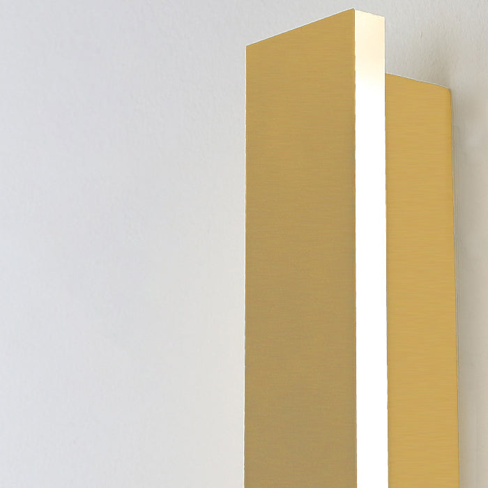 Applique murale LED étanche en fer acrylique, moderne et Simple, longue bande dorée, pour l&