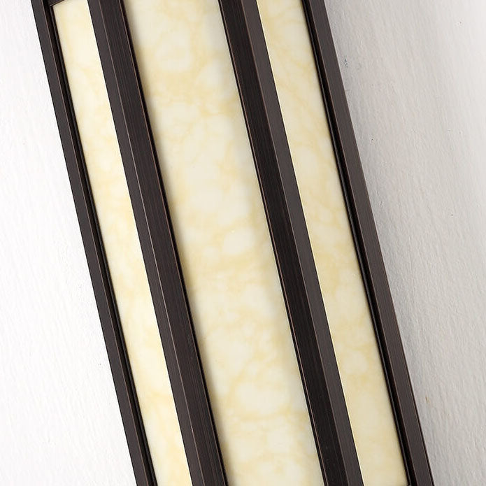 Applique murale LED étanche moderne classique cylindrique en acier inoxydable imitation marbre pour l&