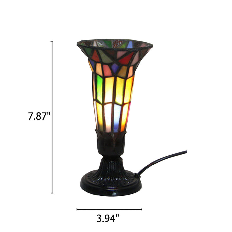 Lampe de table rétro Tiffany Design créatif de fleur 1 lumière 