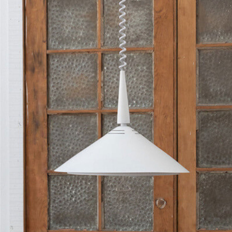 Industrial Iron Vintage Triangular Cone Design 2-Light Pendant Light