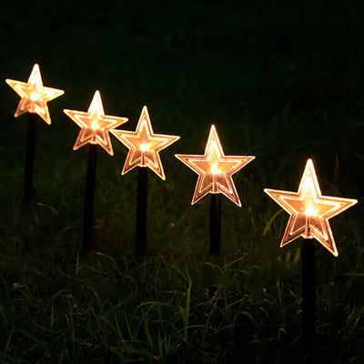 Weihnachtsdekoration Solar Outdoor Rasen LED Garten Bodeneinsatz Landschaftslicht 