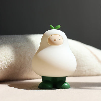 Lampe de table à LED en silicone en forme de poire créative 