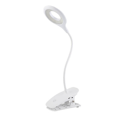 Lampe de bureau LED à clips rechargeables, abat-jour rond pliable, créatif et Simple 