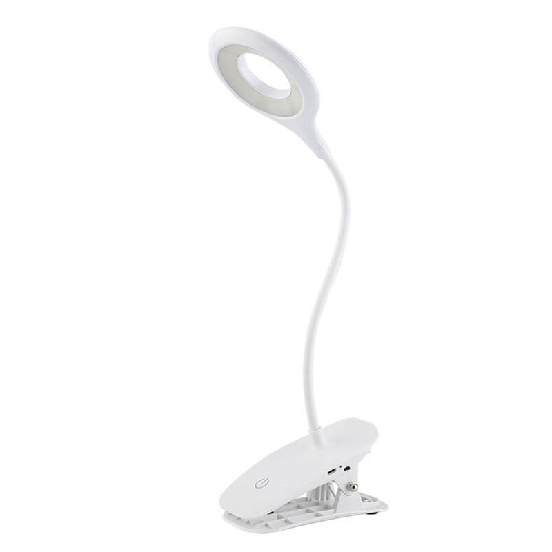 Lampe de bureau LED à clips rechargeables, abat-jour rond pliable, créatif et Simple 