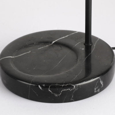 Lámpara de mesa de cera fundida de 1 luz con base de mármol sólido nórdico en forma de cono 