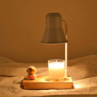 Lampe de table à 2 lumières en cire fondante aromathérapie moderne astronaute 