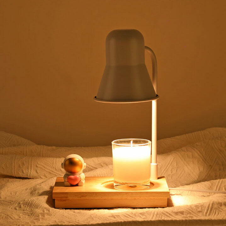 Lampe de table à 2 lumières en cire fondante aromathérapie moderne astronaute 