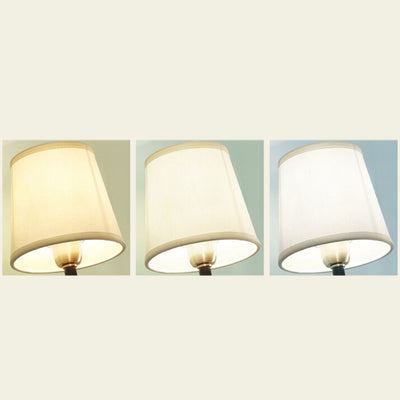 Modern American Brass Fabric 1/2 Light Wall Sconce Lamp