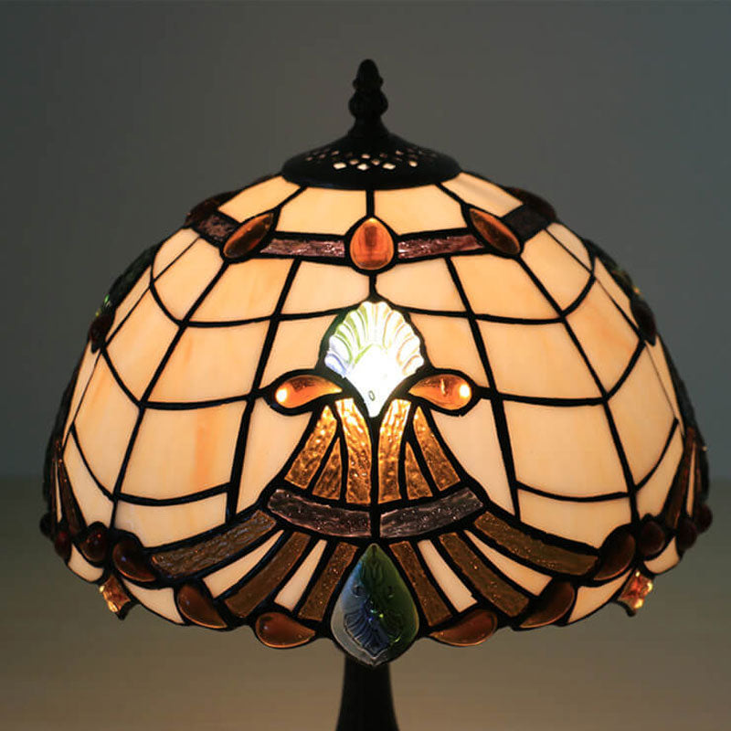 Tiffany gebogene Plexiglas-Tischlampe mit 1 Leuchte