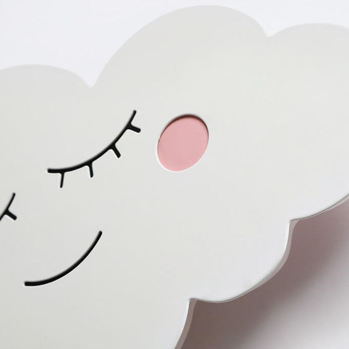 Nordic Creative Clouds Eisen Emoji LED Wandleuchte für Kinder