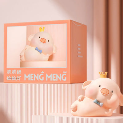 Cute Piggy Silicone LED Night Light Bedside Table Lamp