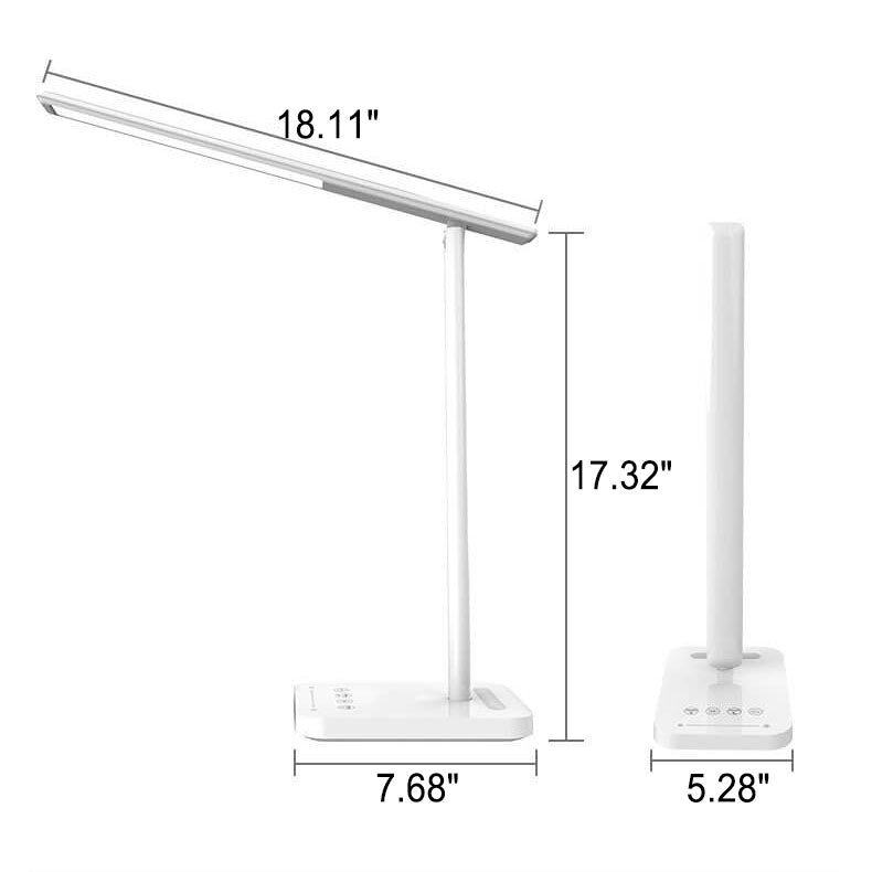 Lampe de bureau tactile LED rechargeable sans fil pliable pour soins oculaires simples et modernes 