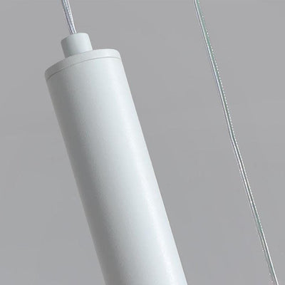 Moderne minimalistische geometrische Aluminium gewellte Linie LED Insel Licht Scheinwerfer Kronleuchter für Wohnzimmer 