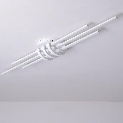 Modern Minimalist Long LED Flush Mount Lighting