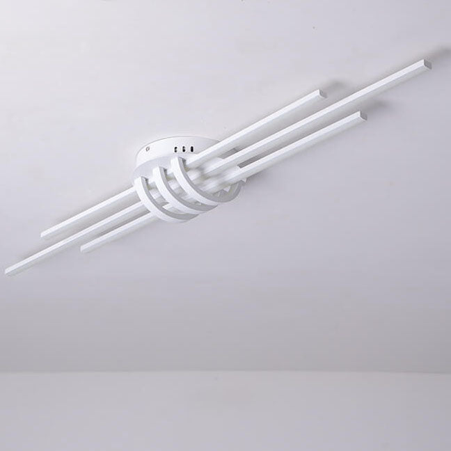 Moderne minimalistische lange LED-Unterputzbeleuchtung